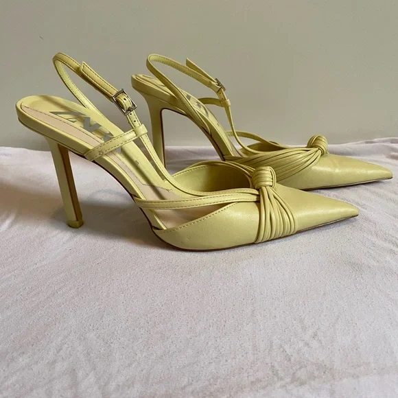Zara Shoes Yellow Zara Heels Poshmark